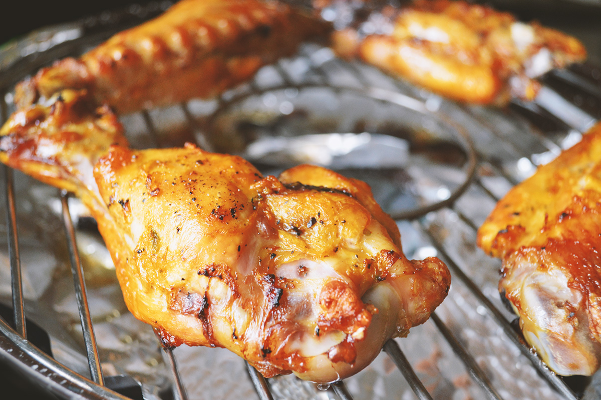 how to make barbecued saffron turkey wings