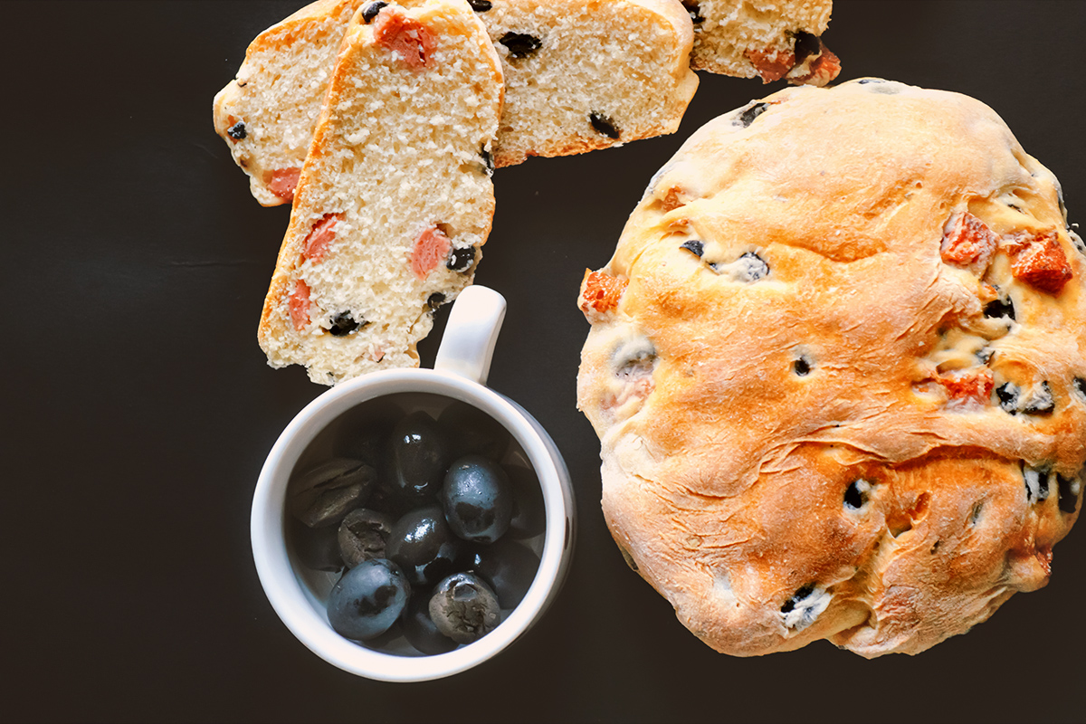 How to make Black Olive and Sausage Bread