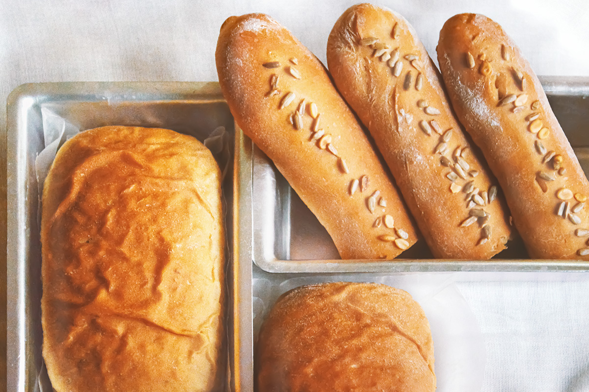طرز تهیه نان ساندویچ صد در صد آرد کامل